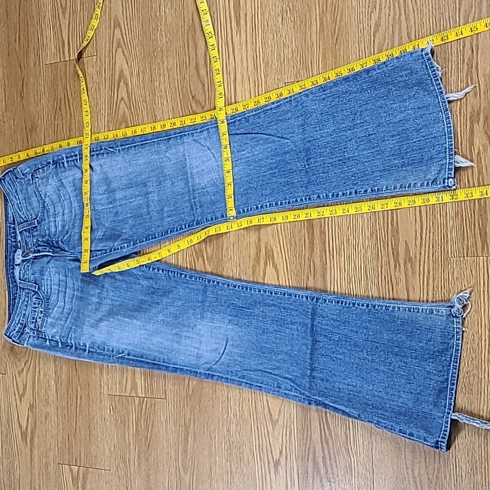 PUR PREMIUM VINTAGE 29x32 GIRLS WOMENS 1997 BARDOT BOOTCUT FLARE FADE JEANS
